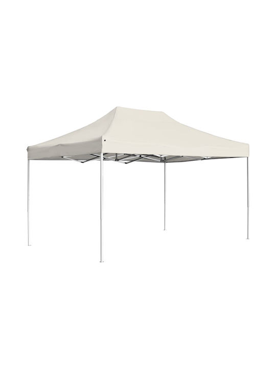 Klikareto Faltbarer Pavillon Garten Weiß 3x4.5m