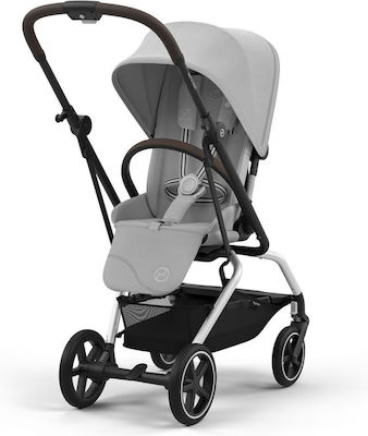 Cybex Eezy S Twist+ 2 Reglabil Cărucior pentru Bebeluși Potrivit pentru Nou-născut Fog Grey / Silver 8.8kg