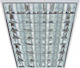 DIL Recessed Fluorescent Ceiling Light with 4 Light Bulb Places T8 Shape for G13 Base L61xD59.5xH8cm