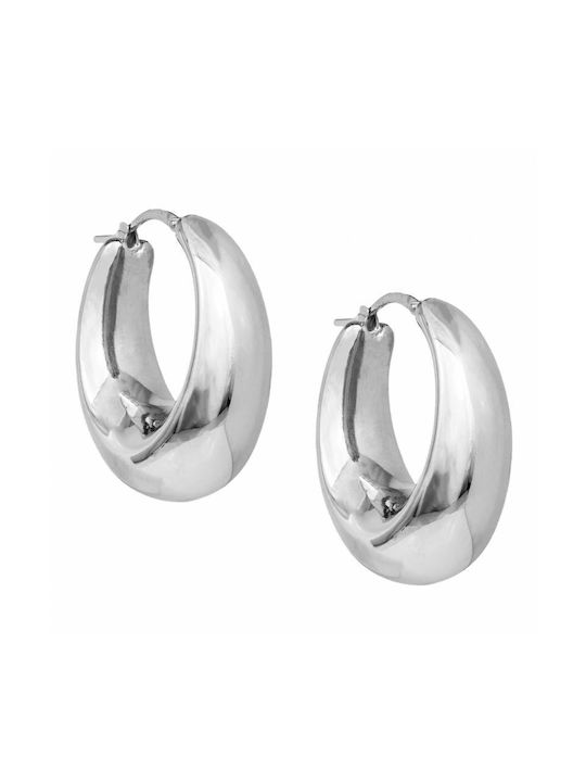 Earrings Hoops made of Silver