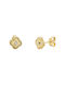 Gold Earrings 14K Crosses