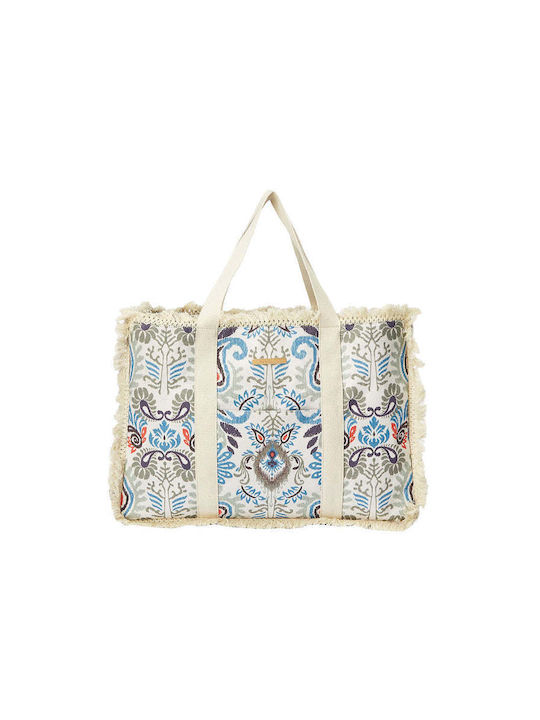 Achilleas Accessories Beach Bag with Ethnic design Multicolour
