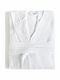 Aigaion Halat de baie cu Glugă Alb 220gr/m²
