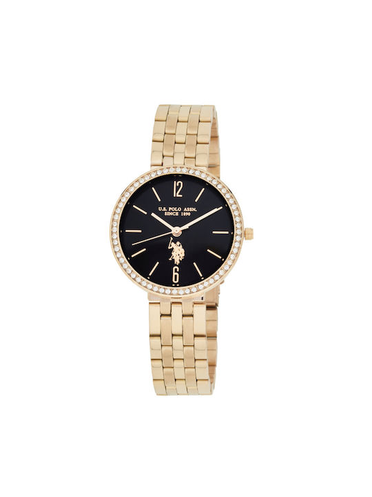 U.S. Polo Assn. Watch with Gold Metal Bracelet