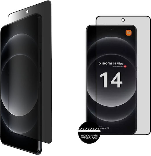 Idol 1991 0.25mm Full Glue Privacy Full Face Tempered Glass Black (Xiaomi 14 Ultra)