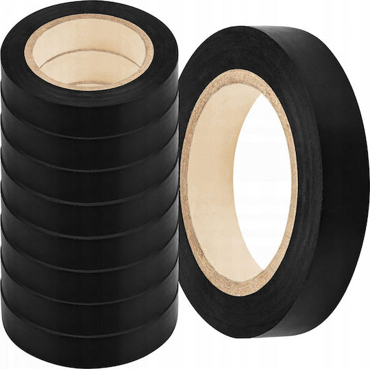 Expert Tools Μονωτική Ταινία 19mm x 20m 8τμχ Μαύρη