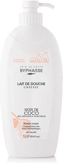 Byphasse Caresse Shower Creamy Bubble Bath & Coconut Scent 1000ml