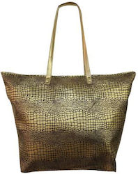 Mare Fabric Beach Bag Gold