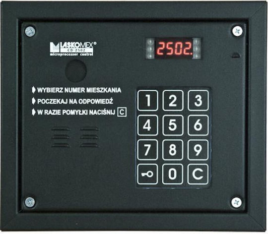 Laskomex Cp-2503r Schwarzes Audio-Panel RFID-Schlüssel-Leser