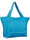 Ubag Tahiti Stoff Strandtasche Blau
