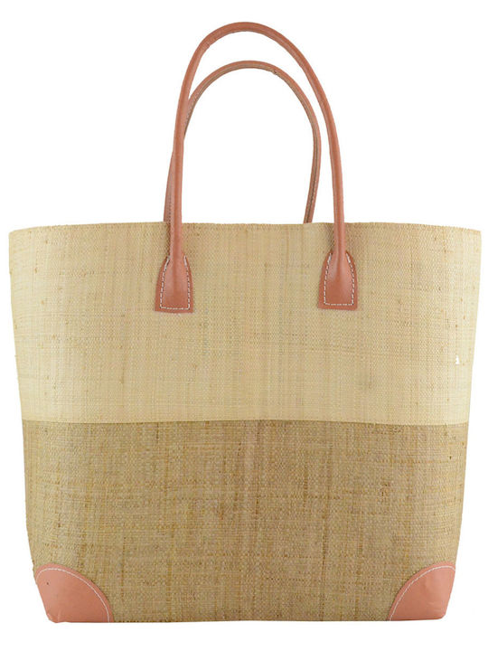 Rock Club Korbweide Strandtasche Beige