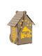 Crăciunescă Iluminată Decorativă Scenă Maro cu Baterie 14x7.5x7.5cm.