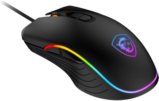 MSI Forge GM300 RGB Gaming Ποντίκι 7200 DPI Μαύρο