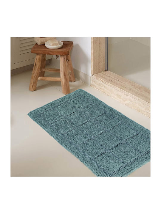 Melinen Bath Mat Cotton 20003539 Dark Aqua 50x80cm