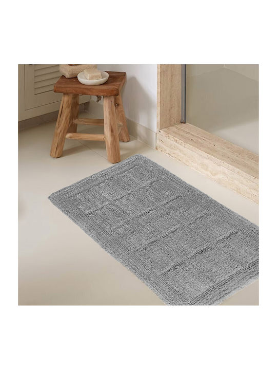 Melinen Bath Mat Cotton 20003536 Light Grey 50x80cm