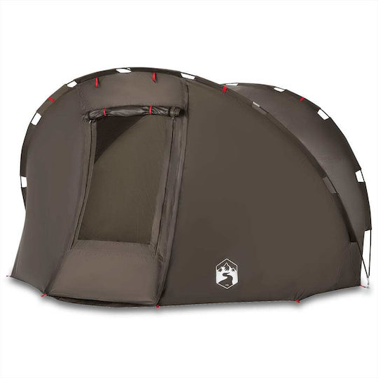 vidaXL Fishing Tent Brown for 5 People 273x273x129cm