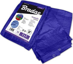 Bradas Αδιάβροχος Μουσαμάς 50gr/m² 3x2μ. Ελαφρού Τύπου Μπλε