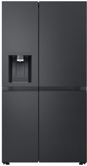 LG Side-by-Side Kühlschrank 628Es Total NoFrost H179xB91.3xT73.5cm. Schwarz GSLE91EVAC