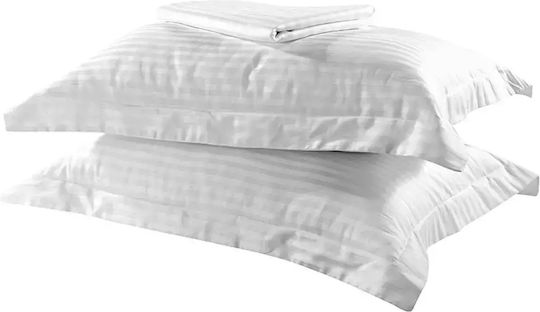 Beauty Home Duvet Cover Set Single with Pillowcase 165x240 White
