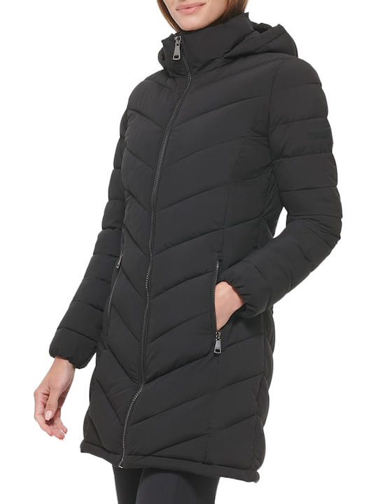 Calvin Klein Women's Short Lifestyle Jacket for Winter Black