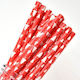 Straw Paper Red 1pcs