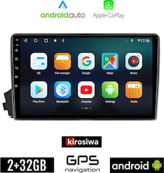 Kirosiwa Car-Audiosystem für Ssangyong Actyon / Kyron 2006-2015 (Bluetooth/USB/AUX/WiFi/GPS/Apple-Carplay/Android-Auto) mit Touchscreen 9"