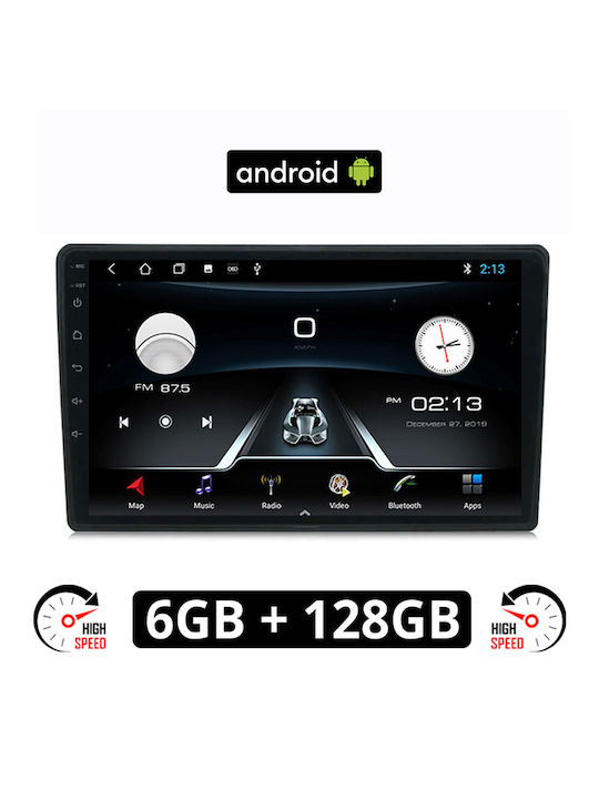Auto-Audiosystem 2DIN (Bluetooth/USB/AUX/WiFi/GPS/Apple-Carplay/Android-Auto) mit Touchscreen 9"