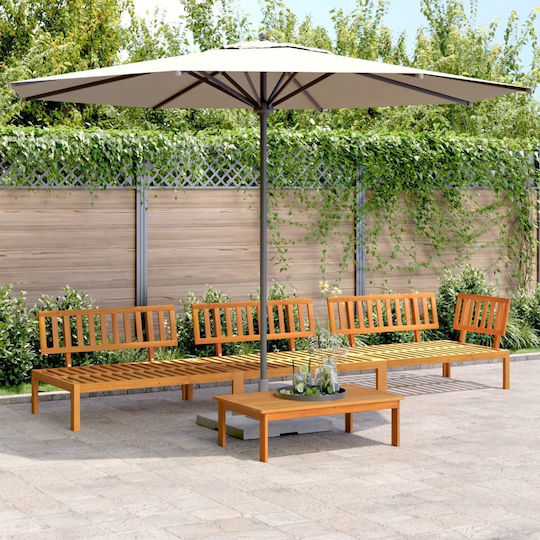 Garten- und Outdoor-Möbelsets Wohnzimmer Typsatz 4 Stück Beige