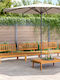 vidaXL Garten- und Outdoor-Möbelsets 4 Stück Akazie