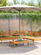 vidaXL Garden & Outdoor Furniture Sets Living Room Set 4 Pieces Beige