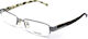 Prada Men's Metal Silver Prescription Eyeglass Frame PRVPR64 1BC1O1