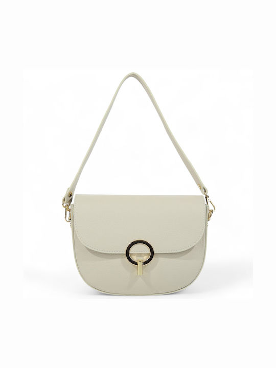 Passaggio Leather Leather Women's Bag Shoulder Beige