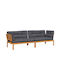 Tree-Seater Sofa Outdoor from Pallets with Pillows