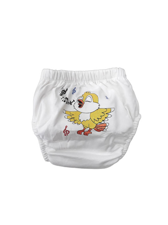 Poopes Kids Diaper Underwear White