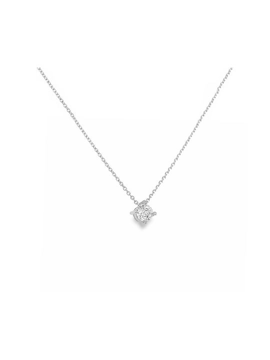 Xryseio Necklace from Gold 9 K with Zircon