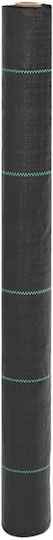 vidaXL 4005180 Ground Cover Fabric 100gr/m² 1x25m Black