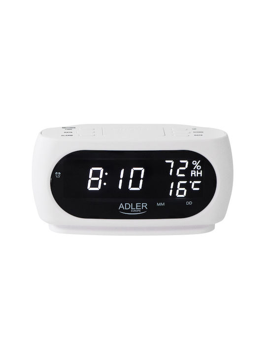 Adler Ceas Digital de Masă cu Alarmă AD 1186 W
