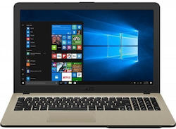 Asus VivoBook 15 X540NA-GQ005 15.6" (Celeron Dual Core-N3350/4GB/500GB HDD/Linux) Chocolate Black (US Keyboard)