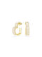 Swarovski Matrix Earrings Gold Plated with Diamond