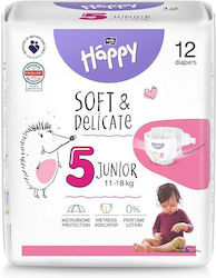 Happy Soft & Delicate Nr. 5 pentru 11-18kgkg 12buc