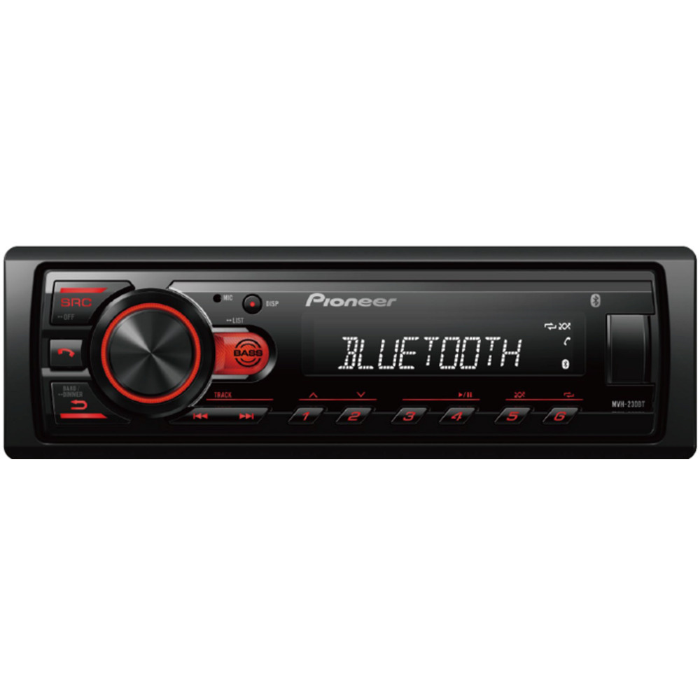 Pioneer Sistem Audio Auto 1DIN (Bluetooth/USB) MVH-230BT | Skroutz