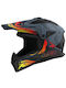 LS2 MX708 Fast II Wash Matt Dark Grey Cască Moto Motocross 1050gr