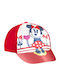 Cerda Kinderhut Jockey Stoff Minnie Mouse Rot