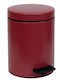 Pam & Co Metallic Bathroom Basket 8lt Burgundy