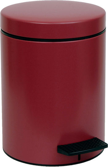 Pam & Co Metallic Bathroom Basket 8lt Burgundy