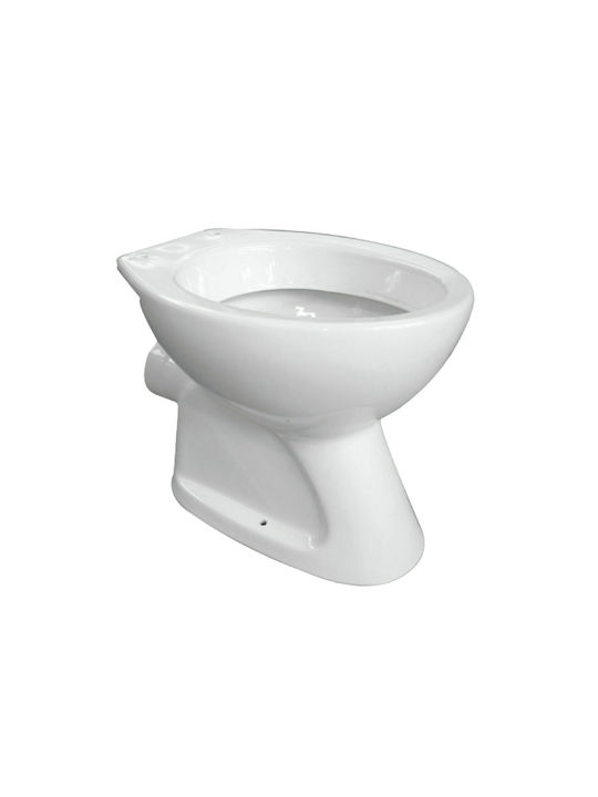 Fayans Wall-Mounted Toilet Rimless Without Cover White