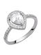 Prince Silvero Ring with Zircon made of Silver