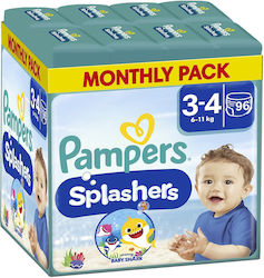 Pampers Splashers No. 3 για 6-11kg 96τμχ