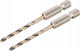 DEWALT Set of 2 Diamond Drills with Hexagonal Shank for Metal