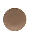 Ready Plate Soup made of Porcelain Brown with Diameter 24cm 12pcs